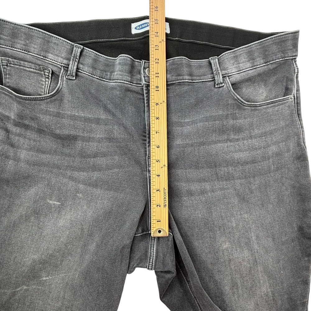 Old Navy Women Plus 24 Rockstar Super Skinny Gray Built-In‎ Warm Stretch Jeans - Picture 12 of 16